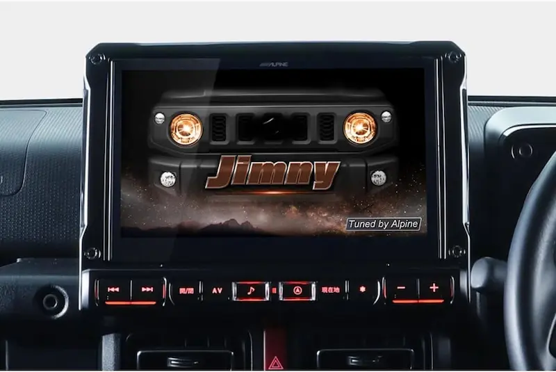 ジムニーのカーナビにおすすめのALPINEのジムニー専用大画面カーナビ BIG Xのオープニング画面